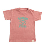 Camiseta Spread Good Vibes Rosa Antigo