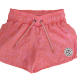 Shorts de Praia Feminino Flor Coral