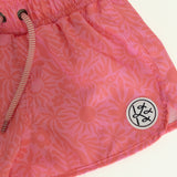 Shorts de Praia Feminino Flor Coral