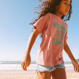 Camiseta Spread Good Vibes Rosa Antigo